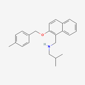 2-methyl-N-({2-[(4-methylbenzyl)oxy]naphthalen-1-yl}methyl)propan-1-amine