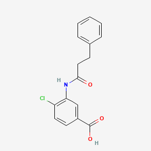 4-Chloro-3-[(3-phenylpropanoyl)amino]benzoic acid