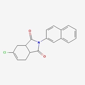 molecular formula C18H14ClNO2 B12481121 5-chloro-2-(naphthalen-2-yl)-3a,4,7,7a-tetrahydro-1H-isoindole-1,3(2H)-dione 