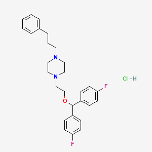 molecular formula C28H33ClF2N2O B1248113 Gbr-12909 hydrochloride 