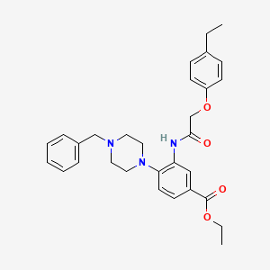 Ethyl 4-(4-benzylpiperazin-1-yl)-3-{[(4-ethylphenoxy)acetyl]amino}benzoate