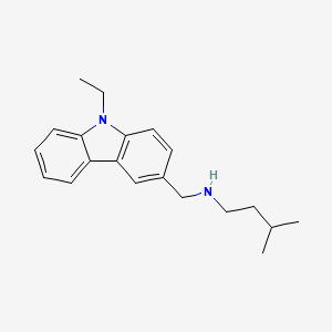 N-[(9-ethyl-9H-carbazol-3-yl)methyl]-3-methylbutan-1-amine