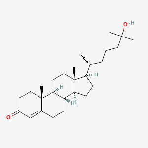 molecular formula C27H44O2 B1248119 25-Hydroxycholest-4-en-3-one 