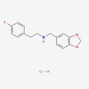 Benzo[1,3]dioxol-5-ylmethyl-[2-(4-fluoro-phenyl)-ethyl]-amine hydrochloride