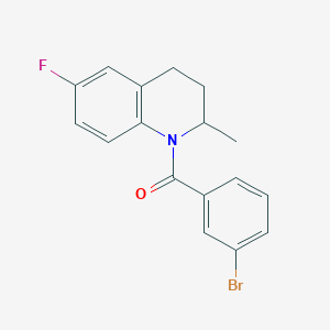 (3-bromophenyl)(6-fluoro-2-methyl-3,4-dihydroquinolin-1(2H)-yl)methanone