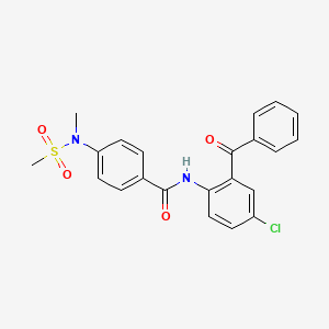 N-[4-chloro-2-(phenylcarbonyl)phenyl]-4-[methyl(methylsulfonyl)amino]benzamide