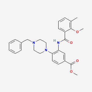 Methyl 4-(4-benzylpiperazin-1-yl)-3-{[(2-methoxy-3-methylphenyl)carbonyl]amino}benzoate