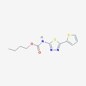 Butyl [5-(thiophen-2-yl)-1,3,4-thiadiazol-2-yl]carbamate