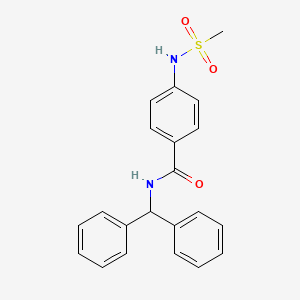 N-(diphenylmethyl)-4-[(methylsulfonyl)amino]benzamide