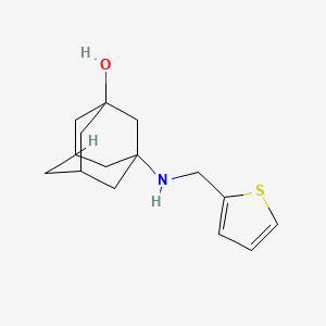 3-[(Thiophen-2-ylmethyl)amino]adamantan-1-ol