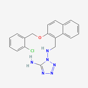 N~1~-({2-[(2-chlorobenzyl)oxy]naphthalen-1-yl}methyl)-1H-tetrazole-1,5-diamine