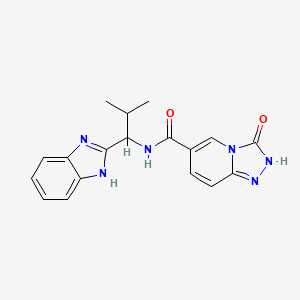 N-[1-(1H-benzimidazol-2-yl)-2-methylpropyl]-3-oxo-2,3-dihydro[1,2,4]triazolo[4,3-a]pyridine-6-carboxamide