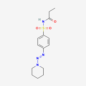 4-(Piperidin-1-ylazo)-N-propionyl-benzenesulfonamide