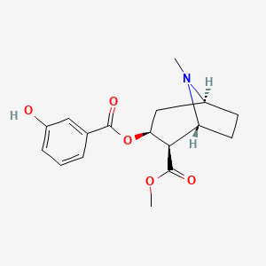 molecular formula C17H21NO5 B1248138 m-Hydroxycocaine CAS No. 71387-58-1