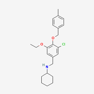 N-{3-chloro-5-ethoxy-4-[(4-methylbenzyl)oxy]benzyl}cyclohexanamine