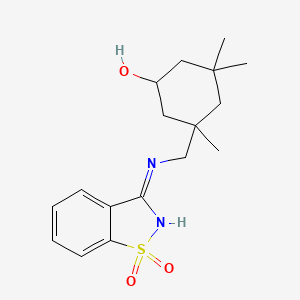 3-([(1,1-Dioxido-1,2-benzisothiazol-3-yl)amino]methyl)-3,5,5-trimethylcyclohexanol