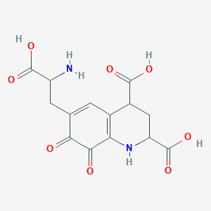 6-(2-Amino-2-carboxyethyl)-7,8-dioxo-1,2,3,4,7,8-hexahydroquinoline-2,4-dicarboxylic acid