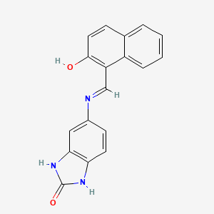 5-{[(E)-(2-hydroxynaphthalen-1-yl)methylidene]amino}-1,3-dihydro-2H-benzimidazol-2-one