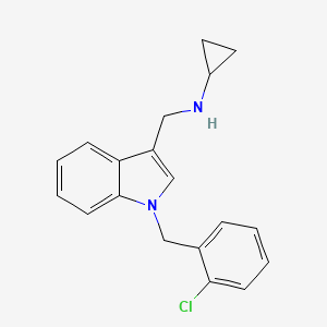 N-{[1-(2-chlorobenzyl)-1H-indol-3-yl]methyl}cyclopropanamine