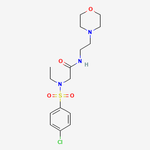 N~2~-[(4-chlorophenyl)sulfonyl]-N~2~-ethyl-N-[2-(morpholin-4-yl)ethyl]glycinamide