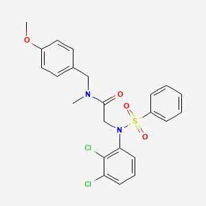 N~2~-(2,3-dichlorophenyl)-N-(4-methoxybenzyl)-N-methyl-N~2~-(phenylsulfonyl)glycinamide