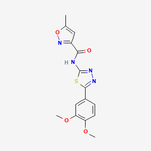 N-[5-(3,4-dimethoxyphenyl)-1,3,4-thiadiazol-2-yl]-5-methyl-1,2-oxazole-3-carboxamide