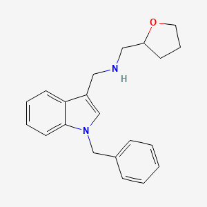 1-(1-benzyl-1H-indol-3-yl)-N-(tetrahydrofuran-2-ylmethyl)methanamine