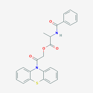 (2-oxo-2-phenothiazin-10-ylethyl) 2-benzamidopropanoate