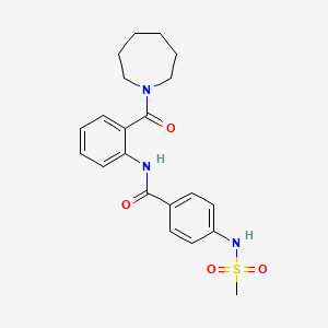 N-[2-(azepan-1-ylcarbonyl)phenyl]-4-[(methylsulfonyl)amino]benzamide