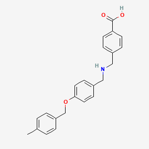 4-[({4-[(4-Methylbenzyl)oxy]benzyl}amino)methyl]benzoic acid