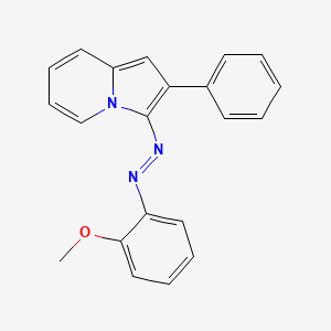 3-[(E)-(2-methoxyphenyl)diazenyl]-2-phenylindolizine