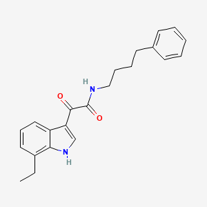 2-(7-ethyl-1H-indol-3-yl)-2-oxo-N-(4-phenylbutyl)acetamide