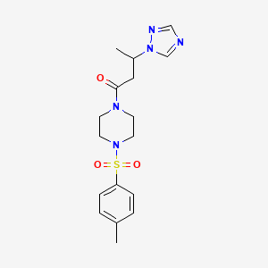 1-[4-(Toluene-4-sulfonyl)-piperazin-1-yl]-3-[1,2,4]triazol-1-yl-butan-1-one