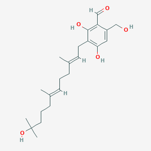 molecular formula C23H34O5 B1248175 Parvisporin 