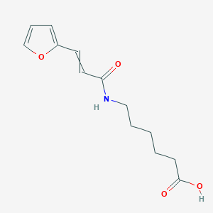 molecular formula C13H17NO4 B12481804 6-[(2E)-3-(furan-2-yl)prop-2-enamido]hexanoic acid 