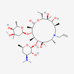 (2R,3S,4R,5S,8R,10R,11R,12S,13S,14R)-11-[(2S,3R,4S,6R)-4-(dimethylamino)-3-hydroxy-6-methyloxan-2-yl]oxy-2-ethyl-3,4,10-trihydroxy-13-[(2R,4R,5S,6S)-5-hydroxy-4-methoxy-4,6-dimethyloxan-2-yl]oxy-3,5,8,10,12,14-hexamethyl-7-prop-2-enyl-1-oxa-7-azacyclopentadecan-15-one