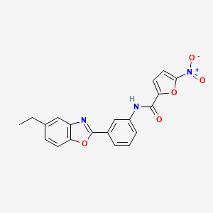 N-[3-(5-ethyl-1,3-benzoxazol-2-yl)phenyl]-5-nitrofuran-2-carboxamide