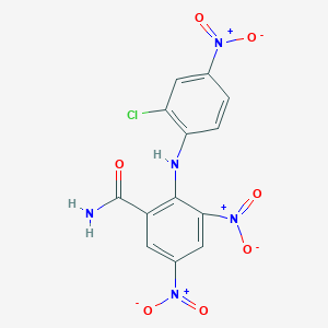 2-[(2-Chloro-4-nitrophenyl)amino]-3,5-dinitrobenzamide