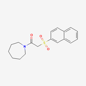 1-(Azepan-1-yl)-2-(naphthalen-2-ylsulfonyl)ethanone