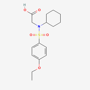 N-cyclohexyl-N-[(4-ethoxyphenyl)sulfonyl]glycine