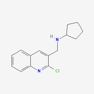 N-[(2-chloroquinolin-3-yl)methyl]cyclopentanamine