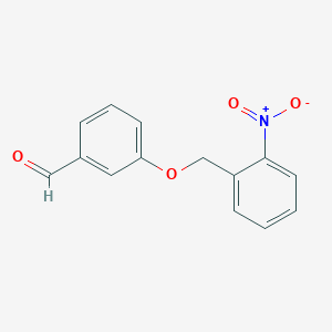 molecular formula C14H11NO4 B12481909 3-[(2-Nitrophenyl)methoxy]benzaldehyde 