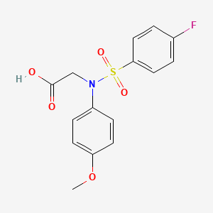 N-[(4-fluorophenyl)sulfonyl]-N-(4-methoxyphenyl)glycine