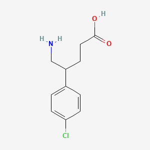 molecular formula C11H14ClNO2 B1248193 5-Amino-4-(4-chloro-phenyl)-pentanoic acid 