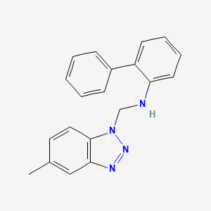 N-[(5-methyl-1H-benzotriazol-1-yl)methyl]biphenyl-2-amine