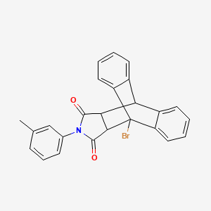 1-Bromo-17-(3-methylphenyl)-17-azapentacyclo[6.6.5.0~2,7~.0~9,14~.0~15,19~]nonadeca-2,4,6,9,11,13-hexaene-16,18-dione (non-preferred name)