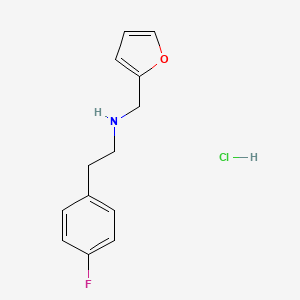 [2-(4-Fluoro-phenyl)-ethyl]-furan-2-ylmethyl-amine hydrochloride