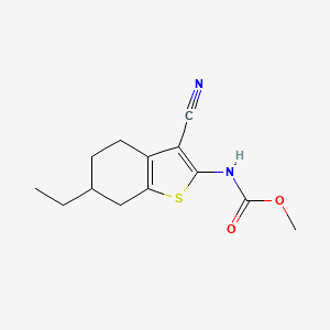 Methyl (3-cyano-6-ethyl-4,5,6,7-tetrahydro-1-benzothiophen-2-yl)carbamate