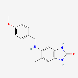 5-[(4-methoxybenzyl)amino]-6-methyl-1,3-dihydro-2H-benzimidazol-2-one