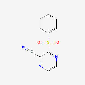 3-(Phenylsulfonyl)pyrazine-2-carbonitrile